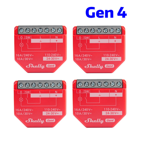 Shelly 1PM Gen4 4-Pack