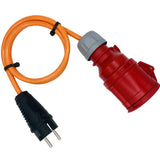 CEE-Adapter: Schuko-Stecker 230V auf CEE Kupplung 5-polig