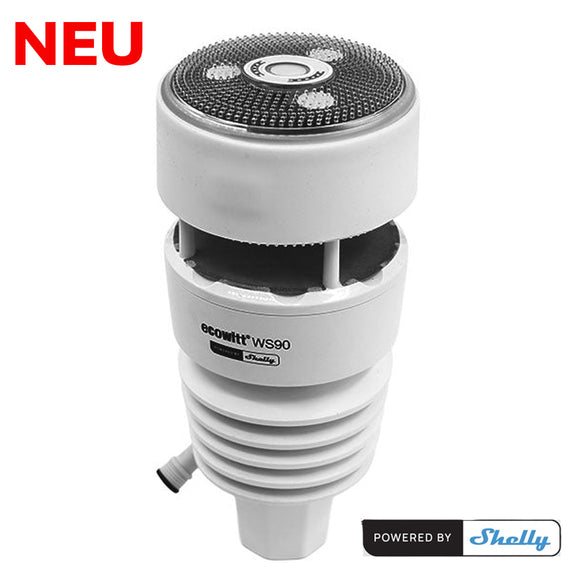 Ecowitt WS90 - 7-in-1 weather station powered by Shelly