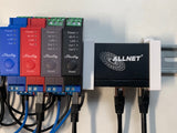 Set DIN-rail mounts for Allnet-Switch