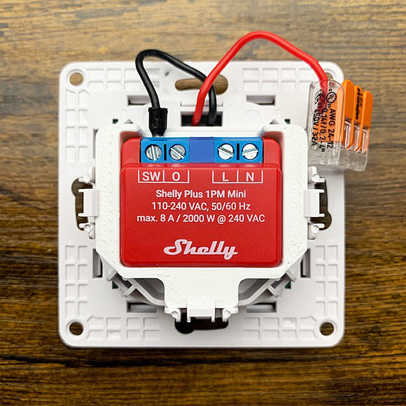 Adapter to use a Shelly MINI Relay in a Wall Switch 1