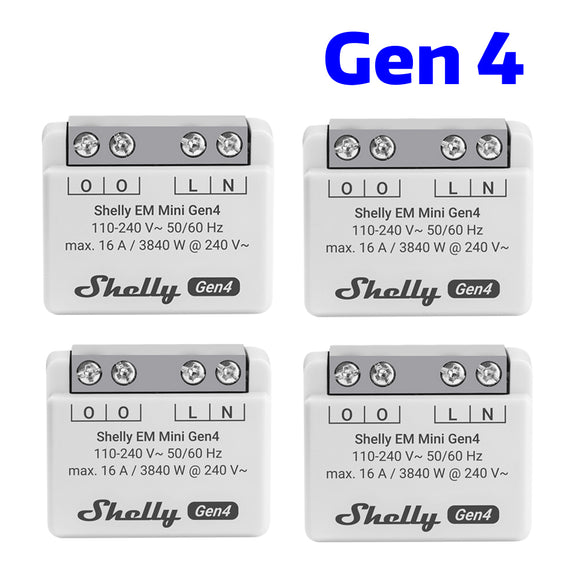 Shelly EM Mini Gen. 4 4er-Pack