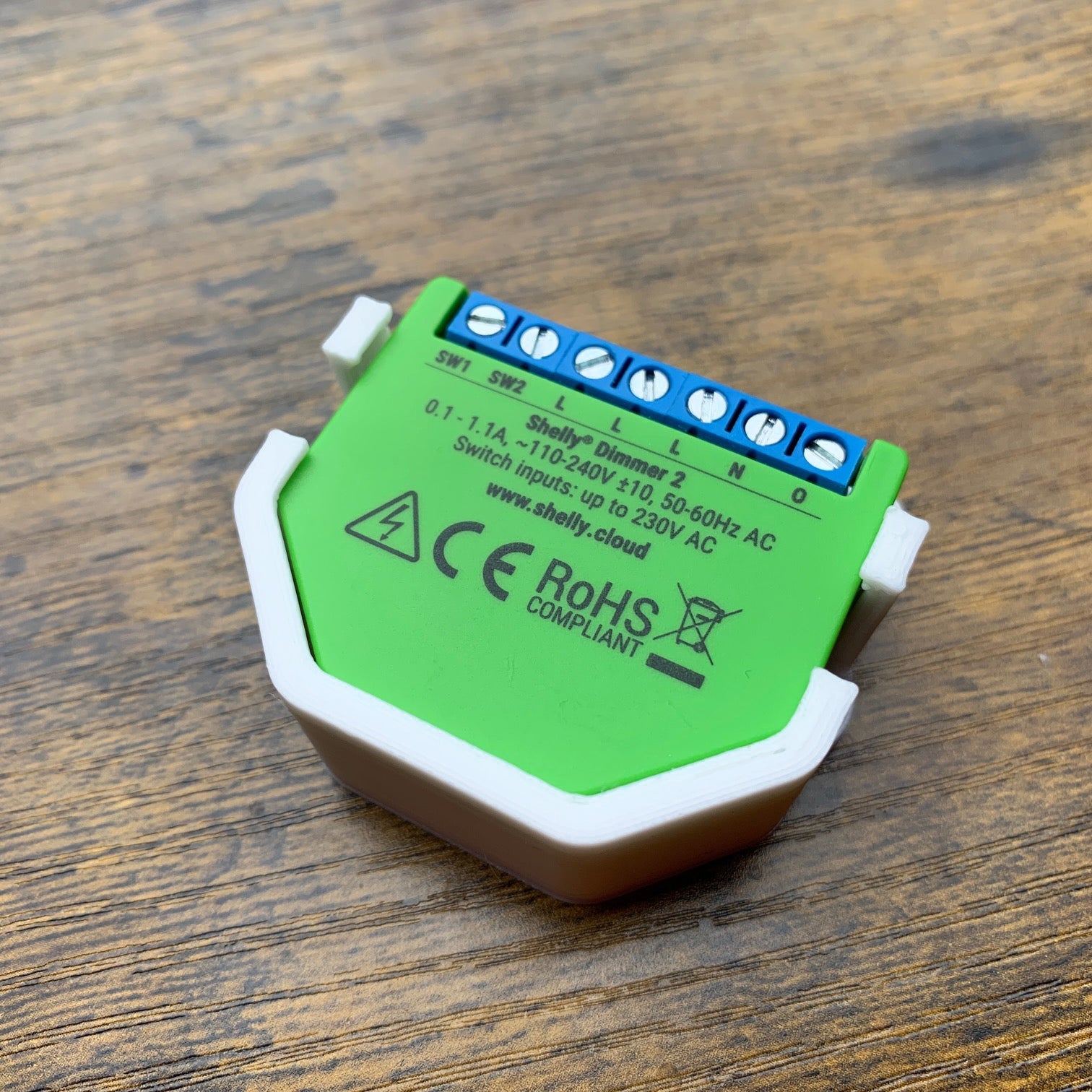 Montagehilfe für Shelly Dimmer / 1L auf GIRA 55 System Shellyparts.de